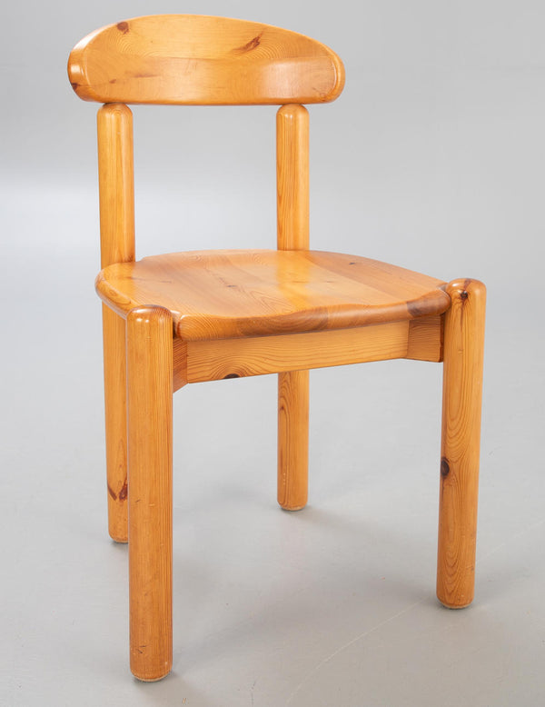 Vintage! Rainer Daumiller style Expandable dining table and 6 chairs 1970s