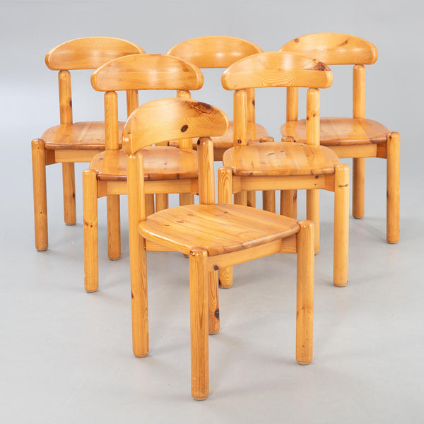 Vintage! Rainer Daumiller style Expandable dining table and 6 chairs 1970s