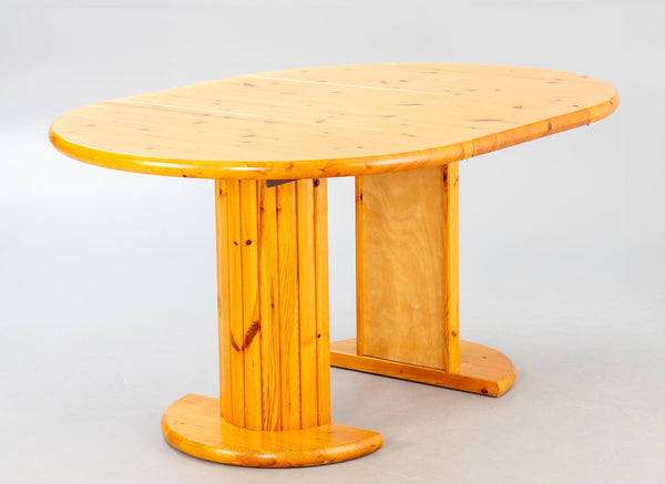 Vintage! Rainer Daumiller style Expandable dining table and 6 chairs 1970s