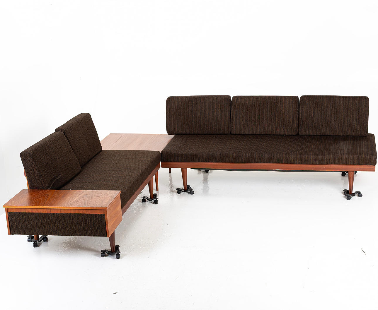 Mid Century Modern Ekornes Svane 3 Piece Sectional Sofa