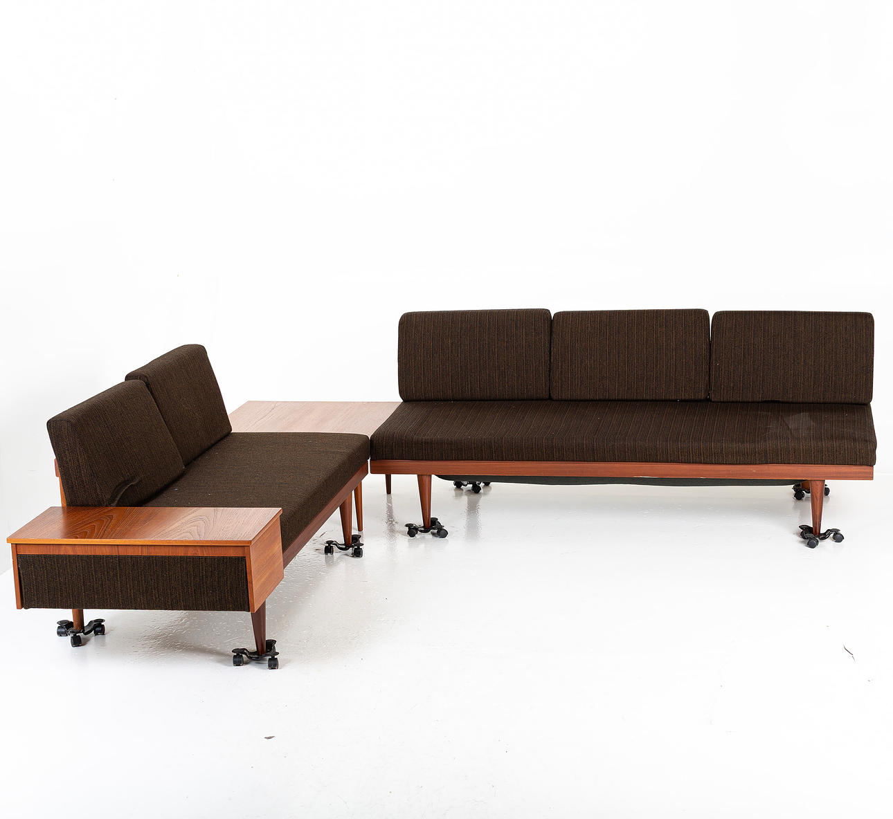Mid Century Modern Ekornes Svane 3 Piece Sectional Sofa