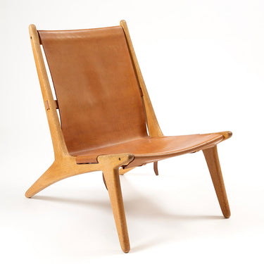 Rare! Uno & Östen Kristiansson Model 204 Hunting Chair for Luxus, Sweden, 1950s
