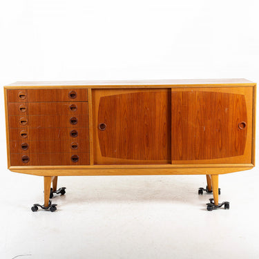 Danish Modern “Borgia” Teak & Oak Sideboard by IKEA, 1950s