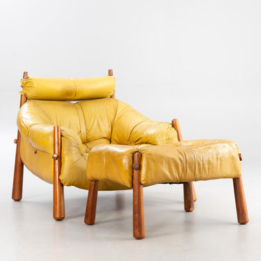 Rare!  Percival Lafer MP-81 Lounge Chair and Ottoman 1970s