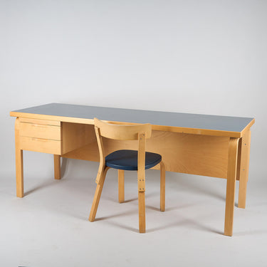 Rare! Alvar Aalto XL Birch Desk with Matching Chair