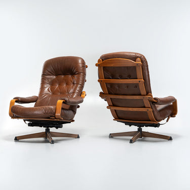 Vintage! Göte Möbler Lounge Chairs with Ottoman