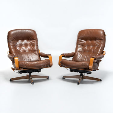 Vintage! Göte Möbler Lounge Chairs with Ottoman