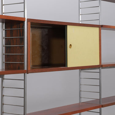 Rare! Nils Strinning & Kajsa Rosewood 3 Bay Shelving System 1960s