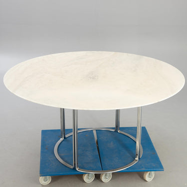 Vintage Horst Brüning Marble Round Dining Table for Kill International