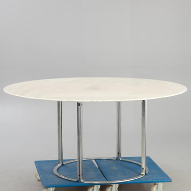 Vintage Horst Brüning Marble Round Dining Table for Kill International