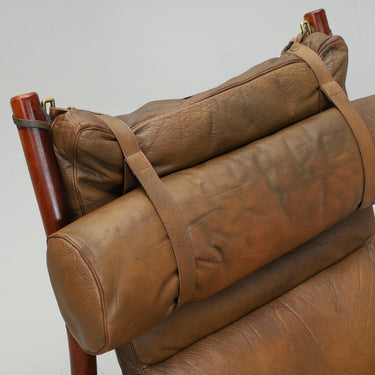 Vintage Arne Norell "Inca" Lounge Chair & Ottoman