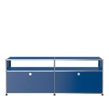 USM Haller Low Media Console - Gentian Blue