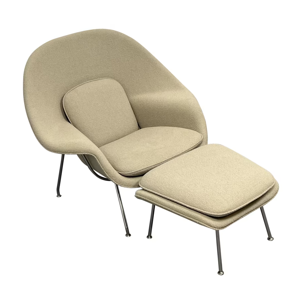 Authentic! Knoll Eero Saarinen Womb chair and ottoman