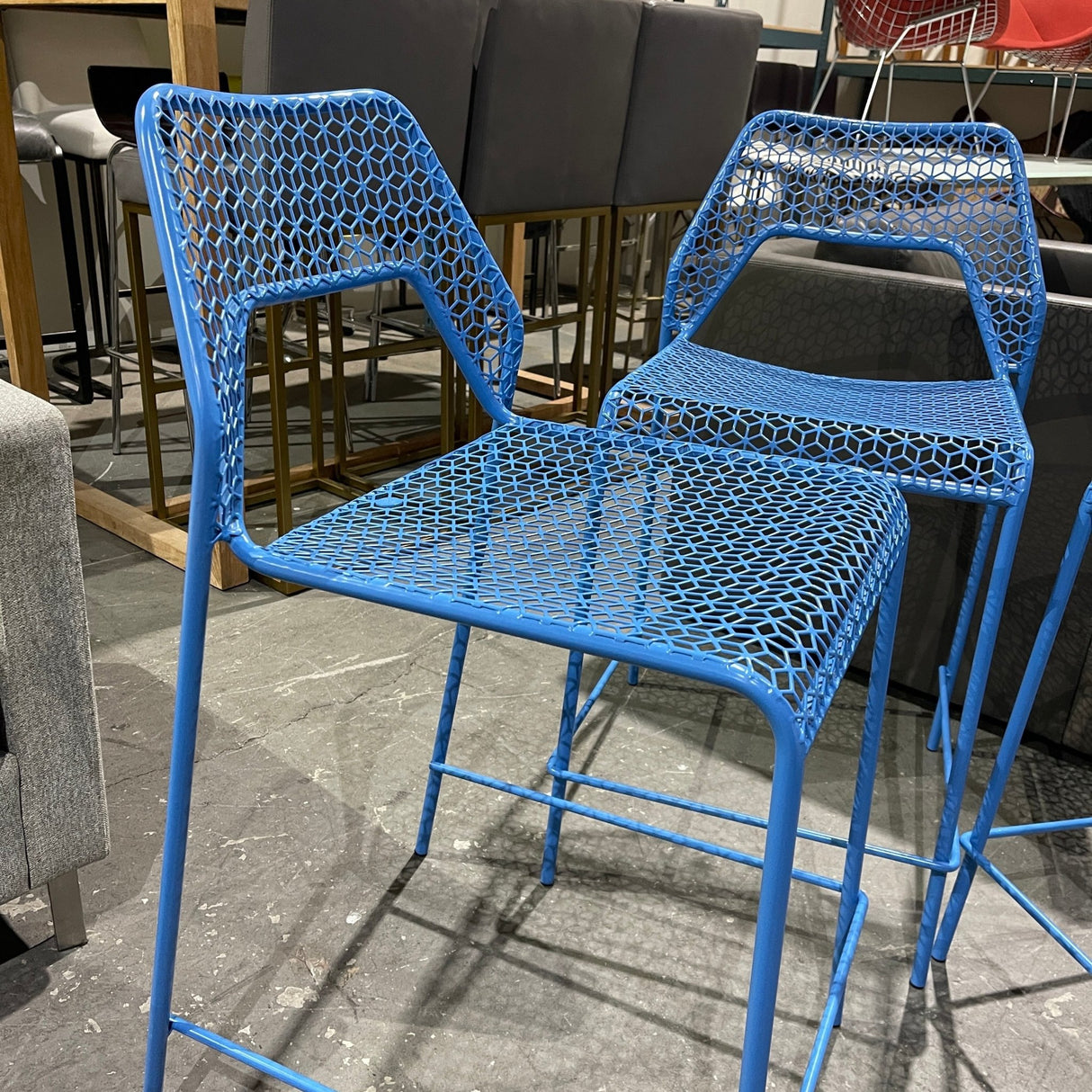 3 Bludot mesh counter stool - enliven mart