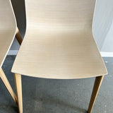 Arper aava set of 4 wood chair