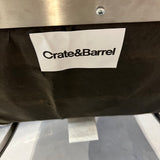 Crate and Barrel  Cooper Armless Leather Chairs