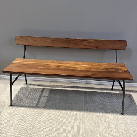 CB2 principle solid wood bench