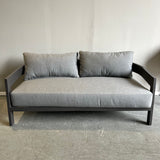 Ventana Outdoor Cavallo Sofa in Charcoal Aluminum for Terra Outdoor