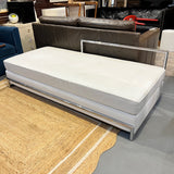 Iconic Rare Eileen Gray white leather daybed