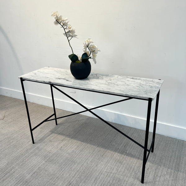 Serena & Lily Marble Console Table