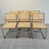 Set of 6 Iconic Marcel Breuer Cesca dining chairs