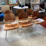 Authentic Herman Miller Eames Molded Plywood Set of 6 Dining Chairs