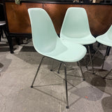 Authentic Herman Miller Eames Molded Side Chair (Aqua sky Color)