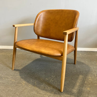 Article Levo Modern Lounge Chair Brown Leather - enliven mart