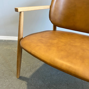 Article Levo Modern Lounge Chair Brown Leather - enliven mart