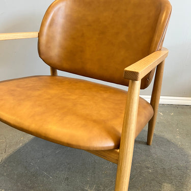 Article Levo Modern Lounge Chair Brown Leather - enliven mart