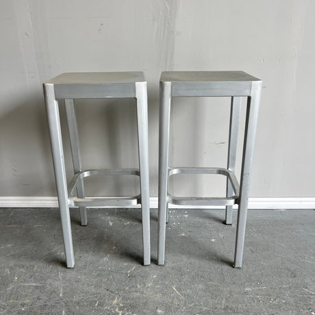 Authentic Emeco Aluminum Barstool by Philippe Starck, from Emeco - enliven mart