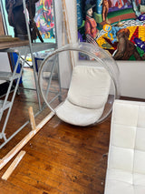 Authentic iconic Eero Aarino bubble hanging chair from 1980's by Aalto - enliven mart