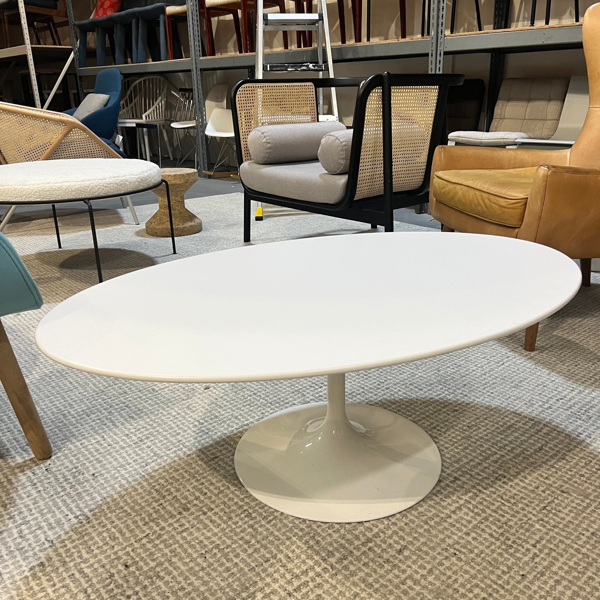 Authentic Knoll Eero Saarinen 42 Oval coffee table - enliven mart