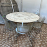 Authentic Knoll Saarinen 'Calacatta marble 60 Table - enliven mart