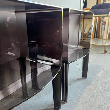 Authentic Pair of Kartell Small Ghost Buster Side Table by Philippe Starck - enliven mart