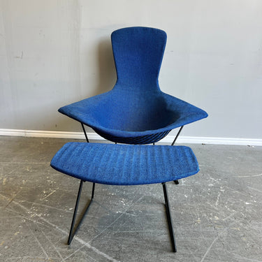 Authentic Vintage Beroia bird chair with ottoman by Knoll 1960's - enliven mart