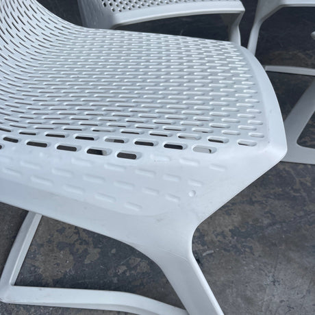 Bernhardt Design Plank Myto White Side Dining Chair - enliven mart
