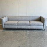 CB2 101 Club Grey Fabric 3 seater sofa - enliven mart