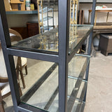 CB2 metal and glass shelf - enliven mart