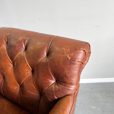 Cisco Home Acacia Leather Chair lounge chair - enliven mart