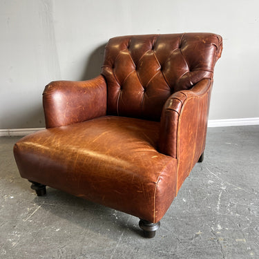 Cisco Home Acacia Leather Chair lounge chair - enliven mart