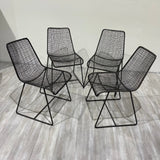 Crate and Barrel Tig Metal Dining Chair - enliven mart