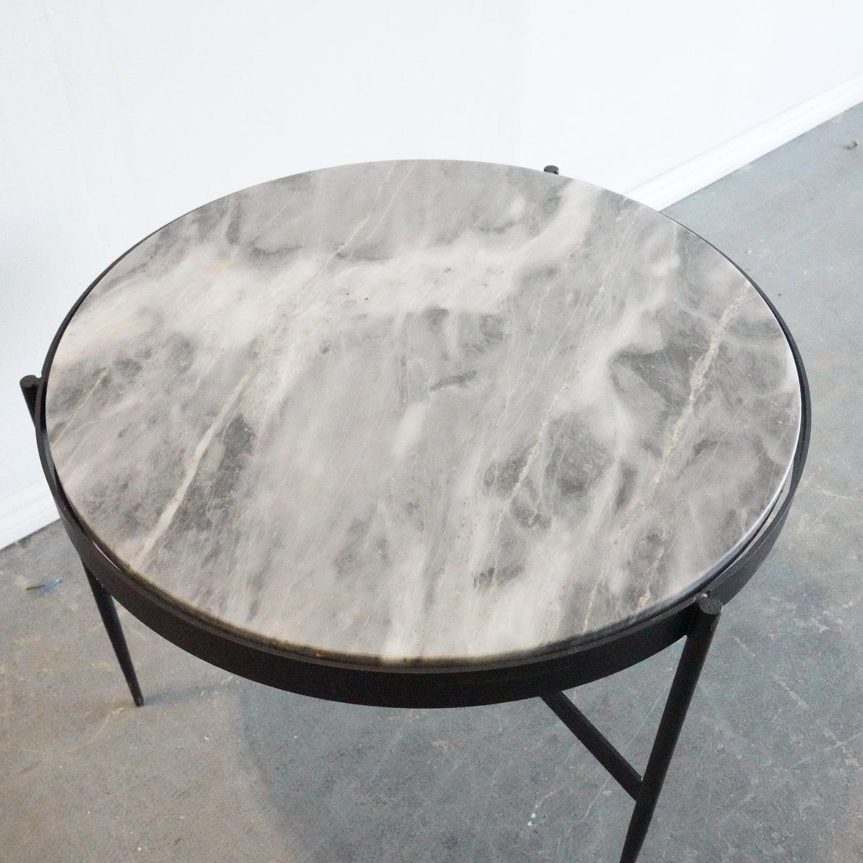 Custom Made Marble round coffee table - enliven mart