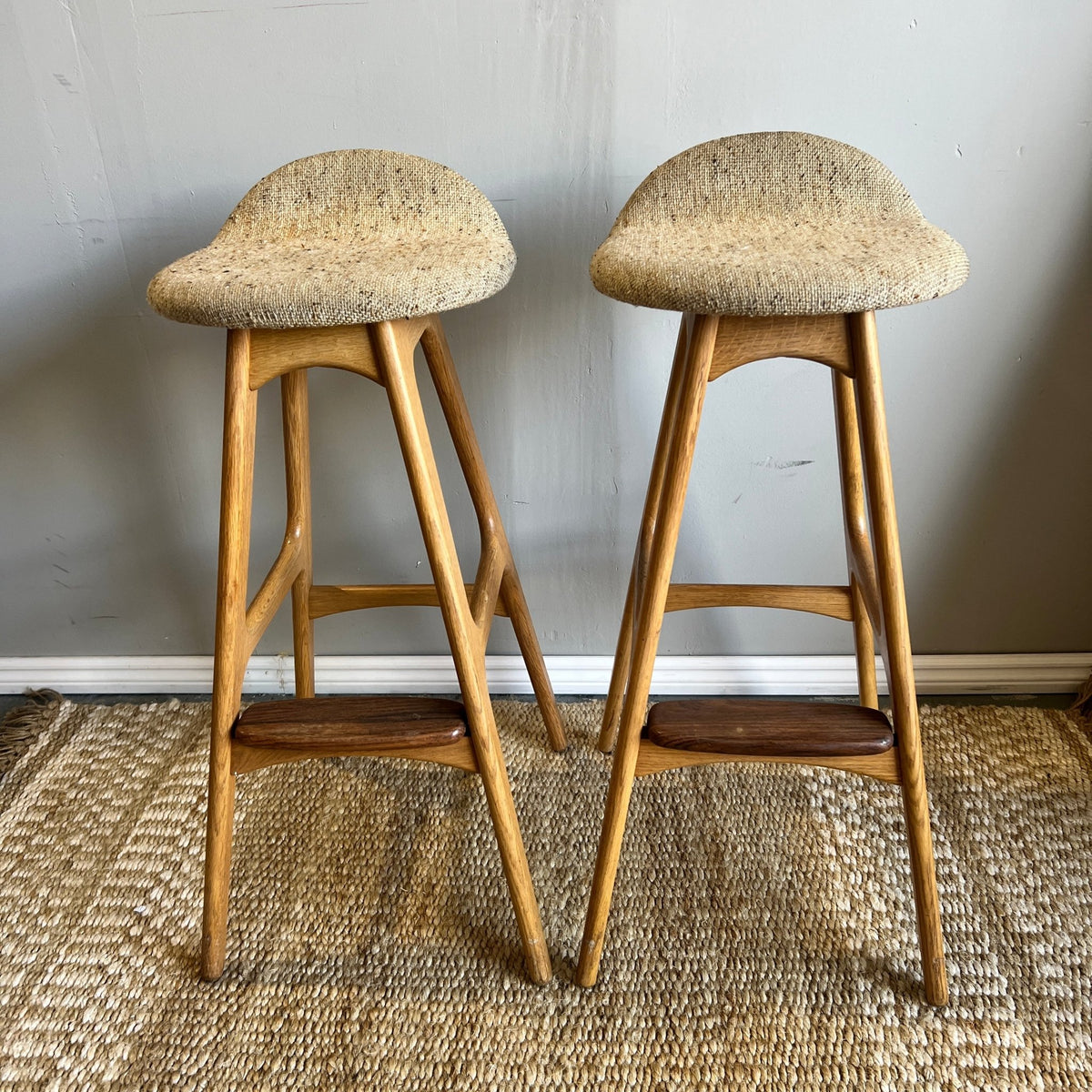 Danish Mid Century Modern ERIK BUCH MODEL 61 BARSTOOL – enliven mart