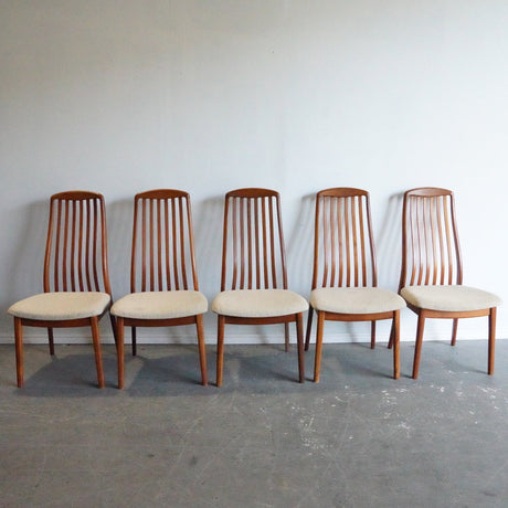 Danish Modern (Set of 5)Dining Chairs by Schou Andersen Møbelfabrik - enliven mart