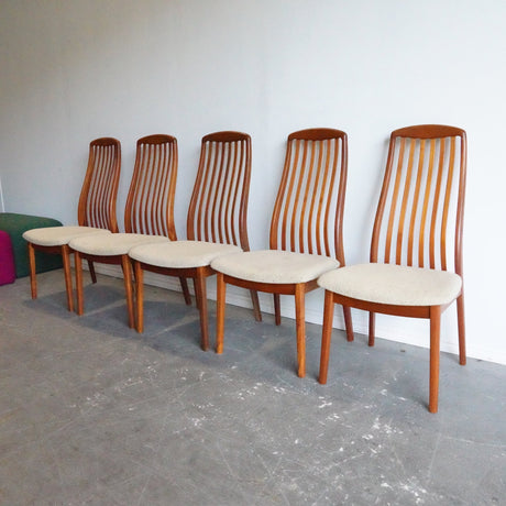 Danish Modern (Set of 5)Dining Chairs by Schou Andersen Møbelfabrik - enliven mart