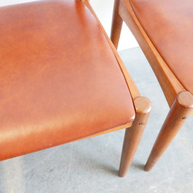 Danish set of 4 dining chairs in teak by Johannes Andersen for Uldum 1960s - enliven mart
