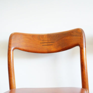 Danish set of 4 dining chairs in teak by Johannes Andersen for Uldum 1960s - enliven mart