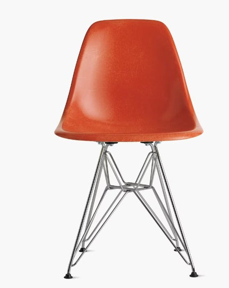 Eames set of 6 coral Eiffel base chair - enliven mart