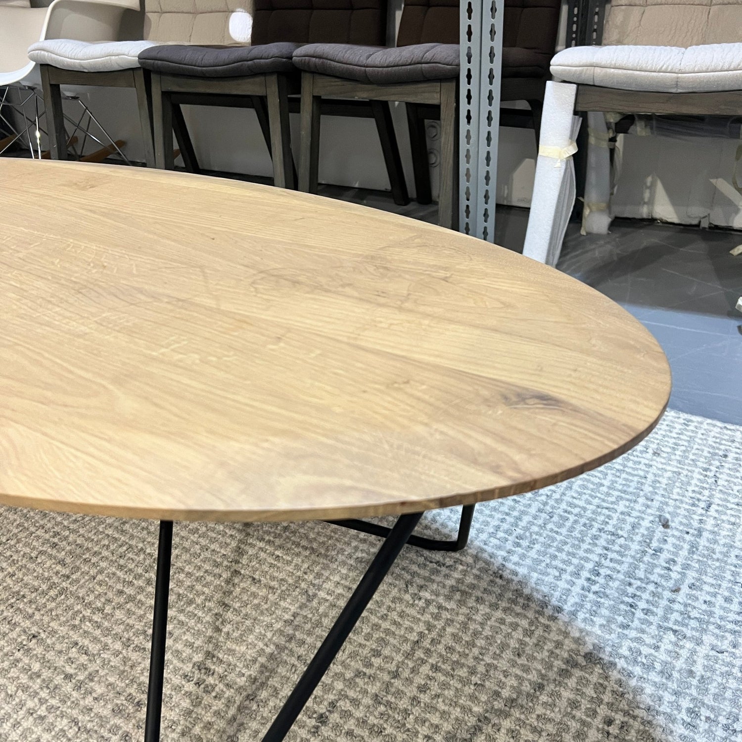 Ethnicraft Oak Orb Oval Coffee Table enliven mart